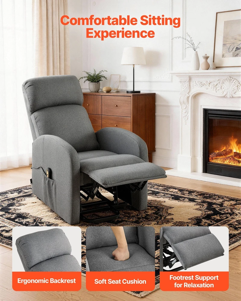 Sofa VEVOR Elektrinis pakeliamas fotelis pagyvenusiems