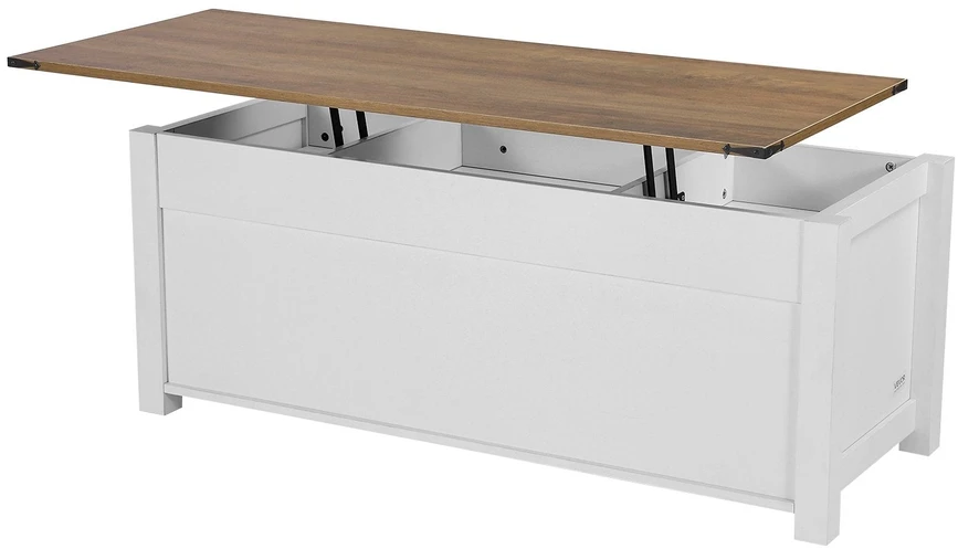 VEVOR 120 cm kaimo stiliaus kavos staliukas su pakeliamu stalviršiu