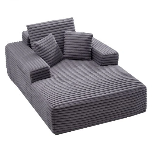 Sofa VEVOR miegamojo krėslas su pagalvėlėmis