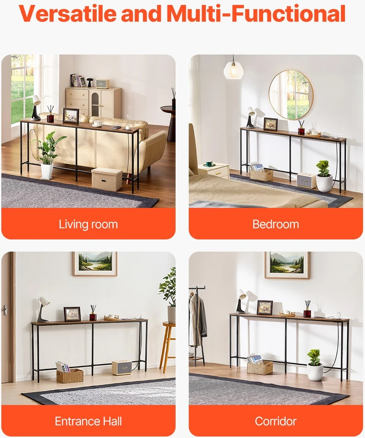 VEVOR Siaura konsolinė stalo sofa