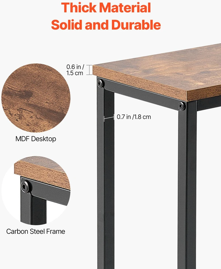 VEVOR Siaura konsolinė stalo sofa