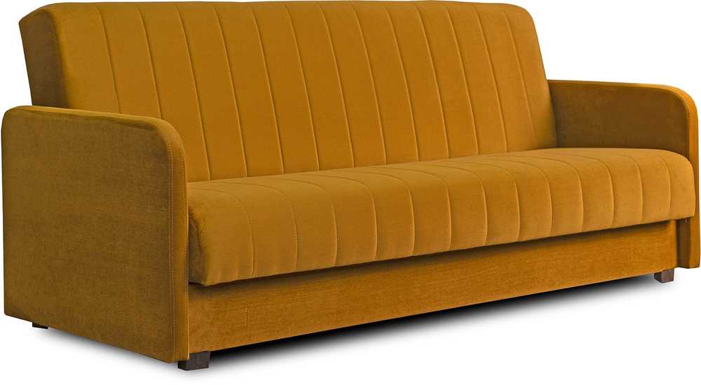 Mebel Elite Sofa-lova PORTO, miegamoji vieta 114 × 186 cm, garstyčių spalvos velūrinė