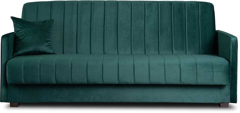 Mebel Elite Išskleidžiama sofa PORTO, 114 × 186 cm miegamoji vieta, žalia