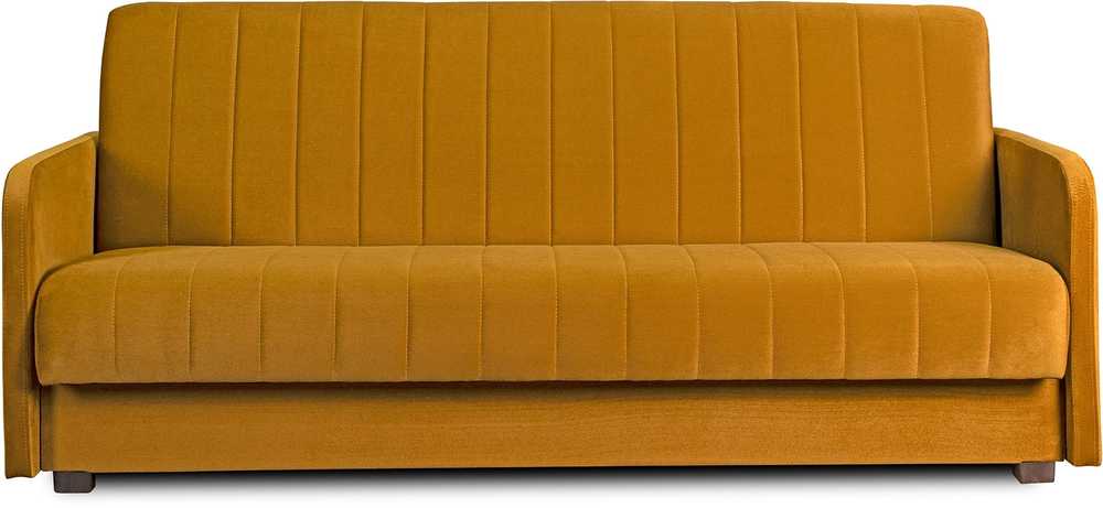 Mebel Elite Sofa-lova PORTO, miegamoji vieta 114 × 186 cm, garstyčių spalvos velūrinė
