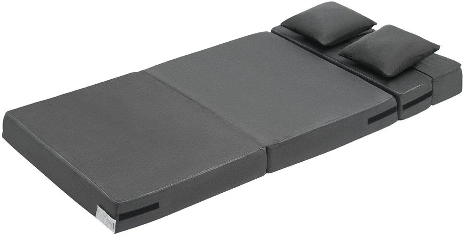 VEVOR Sulankstoma sofa-lova su pagalvėmis tamsiai pilka