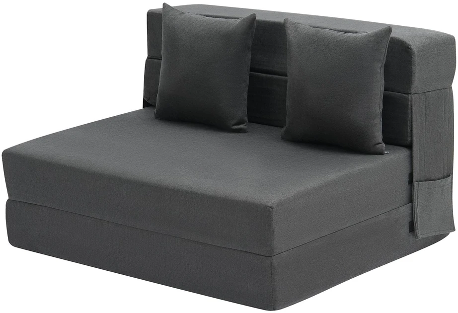 VEVOR Sulankstoma sofa-lova su pagalvėmis tamsiai pilka