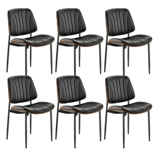 Vevor Modernios valgomojo kėdės - 6 vnt., oda