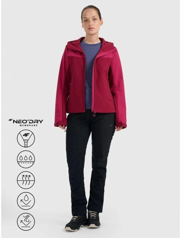 Softshell striukė 4F W 4FRAW25TSOFF505-60S