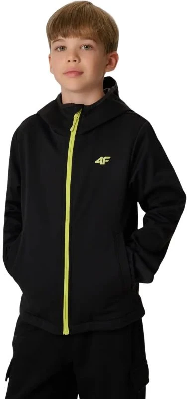 Softshell striukė berniukams su NeoDry membrana 4F M598, juoda