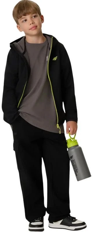 Softshell striukė berniukams su NeoDry membrana 4F M598, juoda