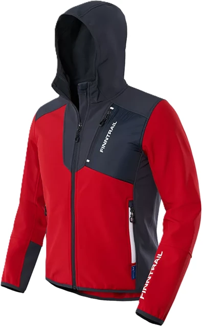 Softshell striukė Finntrail NITRO Raudona 1320 Softshell, Dydis: XS