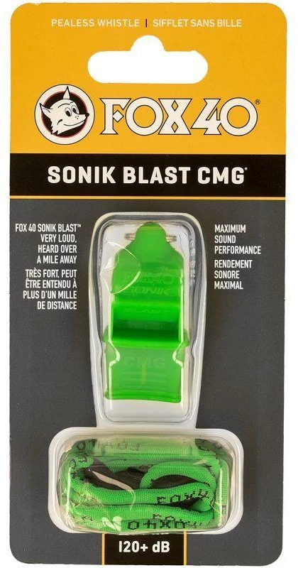 Fox40 Sonik Blast CMG švilpukas + žalia styga