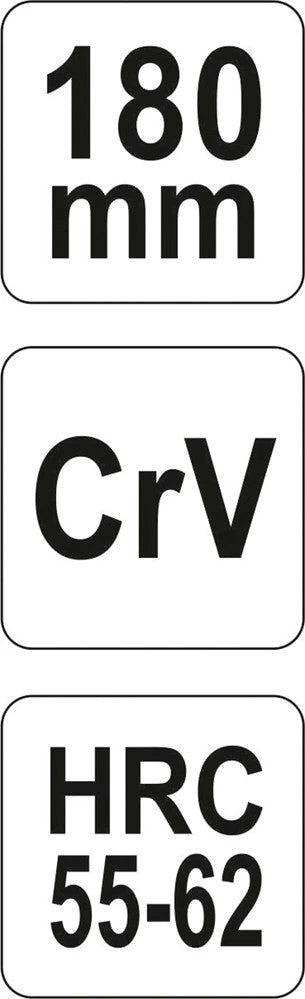 Yato ŠONINĖS KIRPIMO REPLĖS, SUSTIPRINTOS | CRV | 180 MM (YT-6612)
