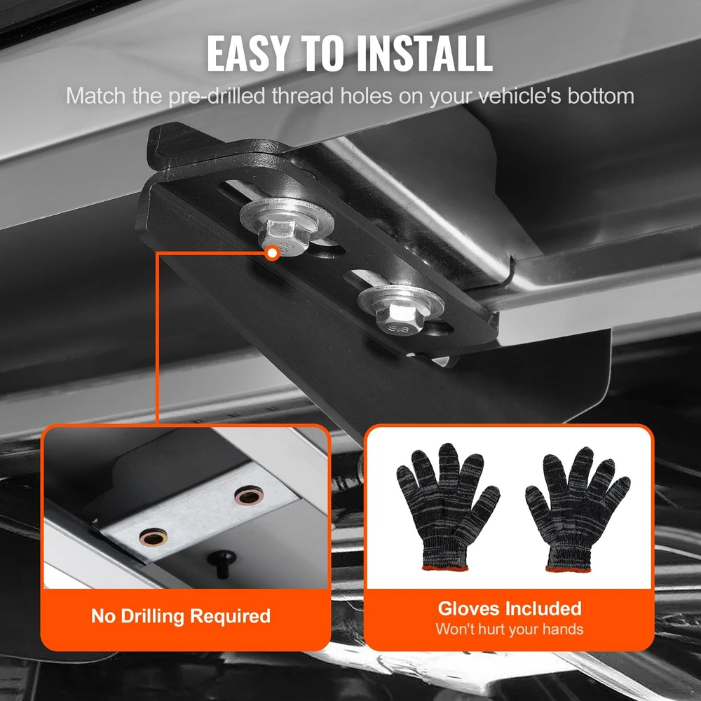 VEVOR Šoninės pakopos Dodge Ram ekipažui 2009-2023