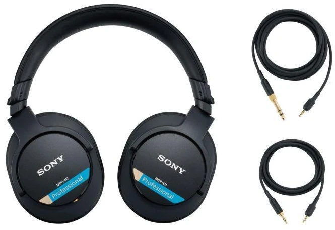 Sony MDR-M1 uždaros studijinės ausinės, Juodos