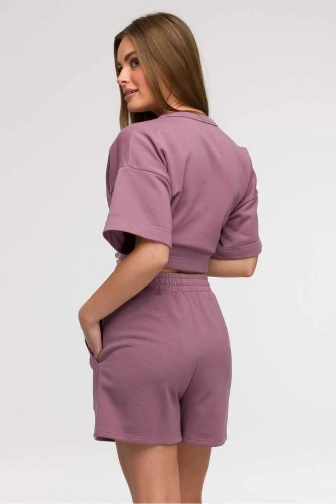 Šortai moterims, elegantiški, aukštu liemeniu