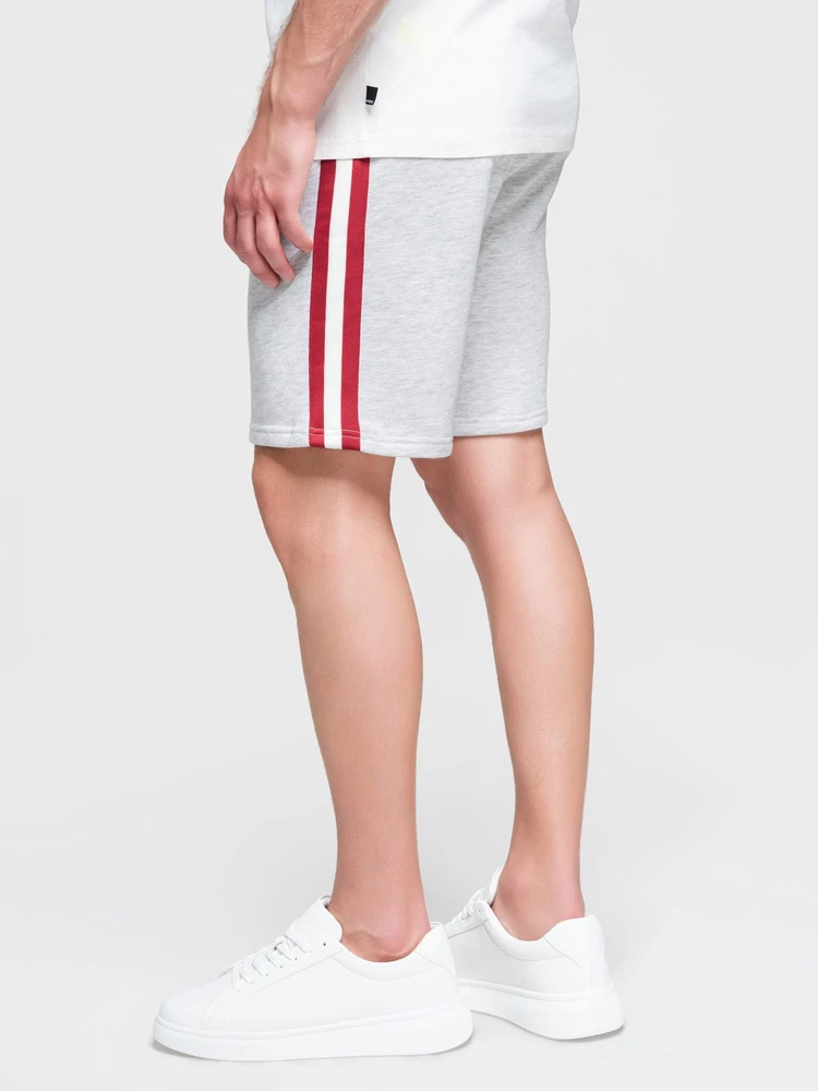 Šortai unisex rudi su raišteliu ties juosmeniu