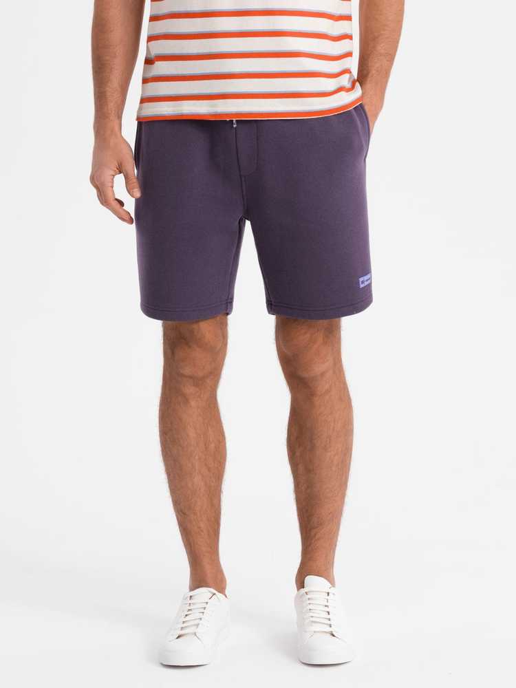 Šortai unisex su raišteliu violetinės spalvos