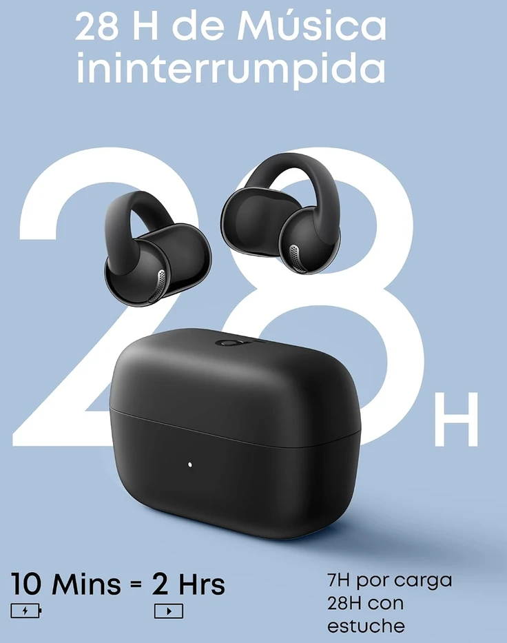 Anker soundcore atviro tipo belaidės ausinės Bluetooth 6.0 su FlexiClip, IP55, C50i D1101