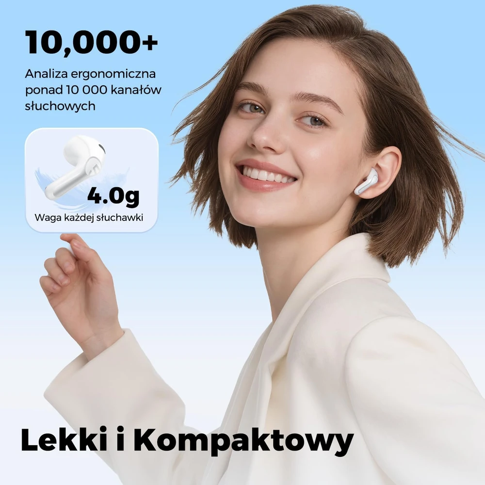 SOUNDPEATS pusiau į ausis įdedamos Bluetooth 6.0 ausinės su LDAC ir Hi-Res Air6 HS