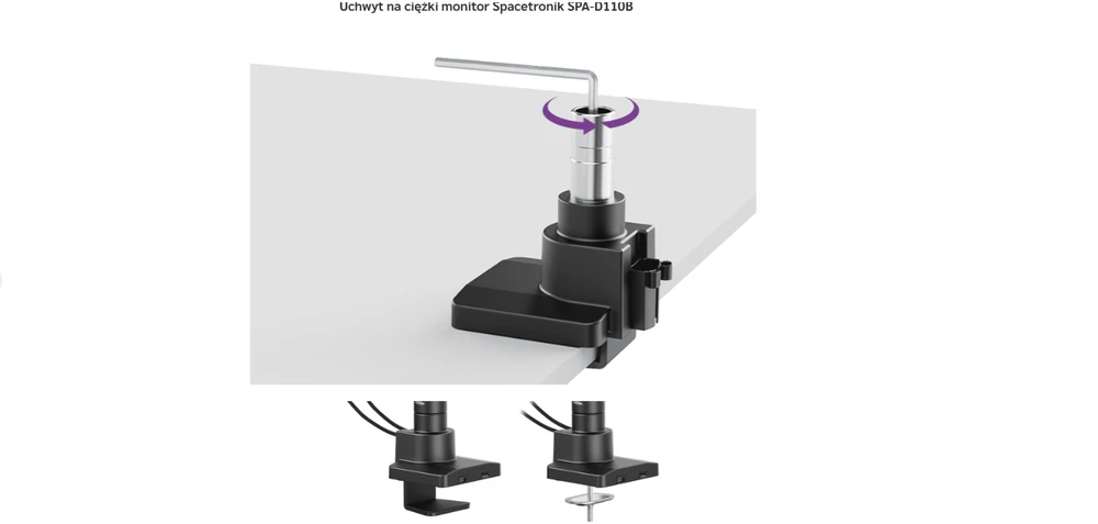„Spacetronik SPA-D110B“ sunkus monitoriaus laikiklis 17-57 colių