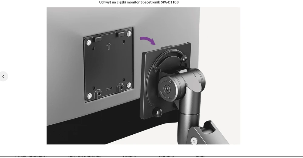 „Spacetronik SPA-D110B“ sunkus monitoriaus laikiklis 17-57 colių