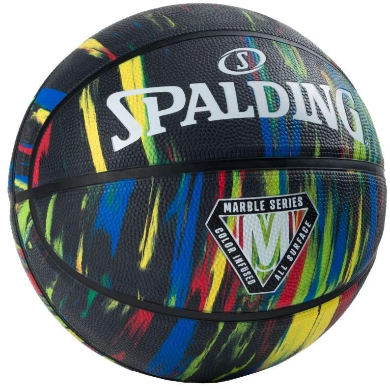KREPŠINIO KAMUOLYS SPALDING MARBLE SERIES RAINBOW (7 DYDIS)