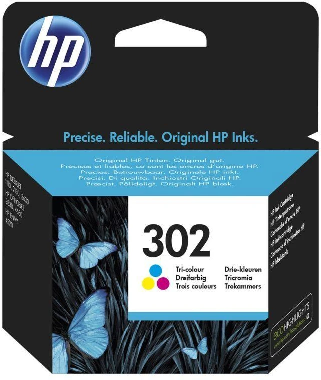 HP 302 trispalvė rašalinė