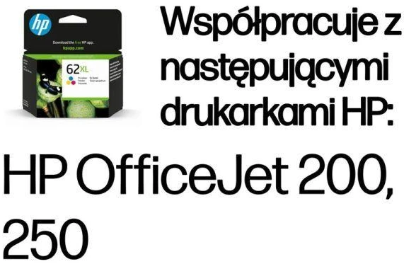 Hewlett Packard (HP) HP 62XL didelio našumo trispalvė rašalo kasetė, 415 puslapių, skirta HP ENVY 5540,5640,7640, Officejet 5740