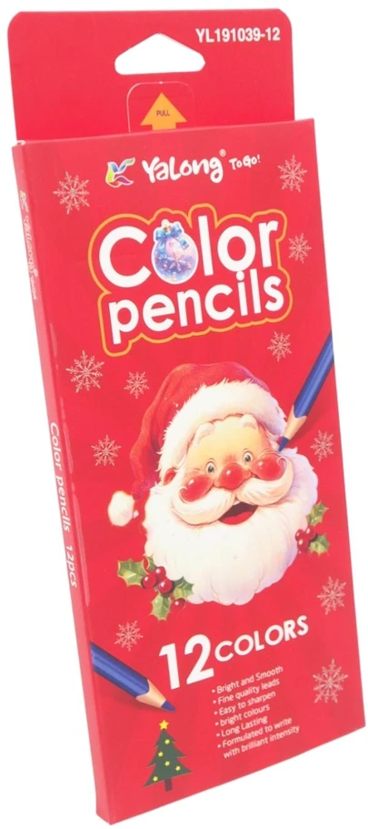 Spalvoti pieštukai Yalong 12 vnt.