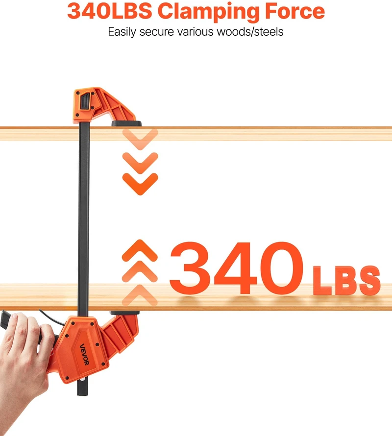 VEVOR Medžio apdirbimo spaustuvai 2 vnt, 30,48 cm 154 kg