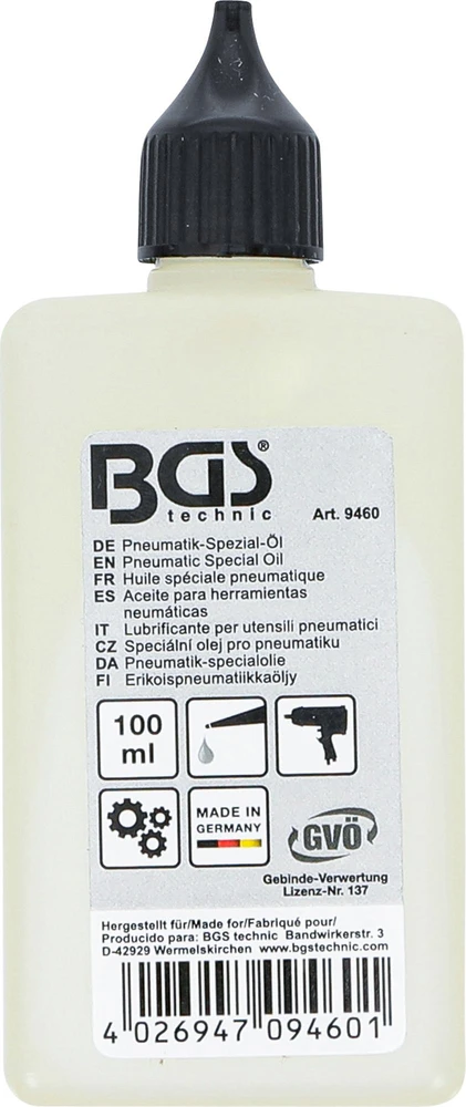SPECIALI PNEUMATINĖ ALYVA | 100 ML (9460)