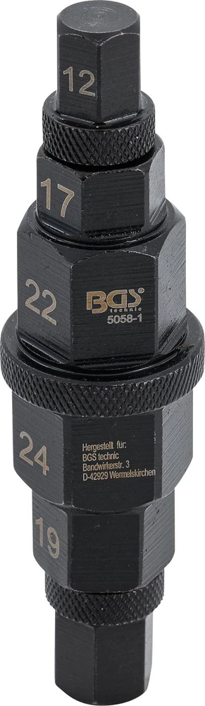 SPECIALUS MOTOCIKLO GALVUTĖ | 10 MM (3/8") | 12–24 MM (5058-1)