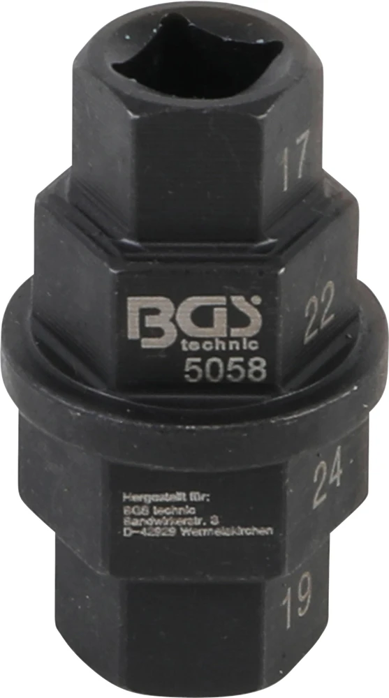 SPECIALUS MOTOCIKLO GALVUTĖS RAKTAS | 10 MM (3/8") | 17–19–22–24 MM (5058)