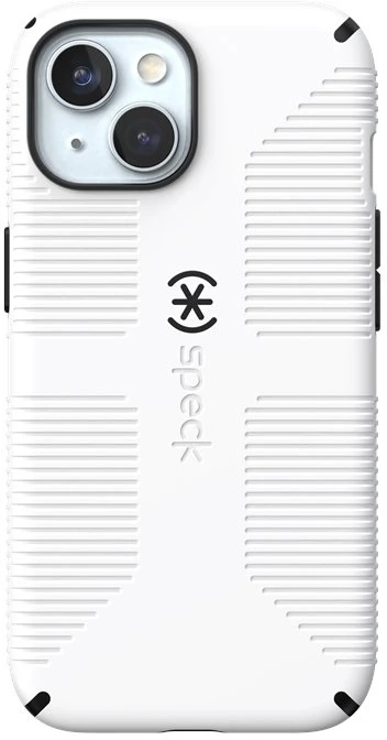 Speck Candyshell Grip MagSafe dėklas iPhone 17e/16e/15/14/13, balta