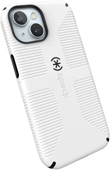 Speck Candyshell Grip MagSafe dėklas iPhone 17e/16e/15/14/13, balta