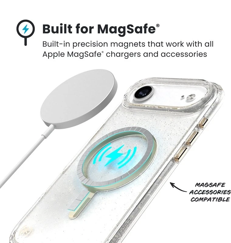 Speck Presidio Lux MagSafe - dėklas Apple iPhone Air Glitter / Gold Metallic