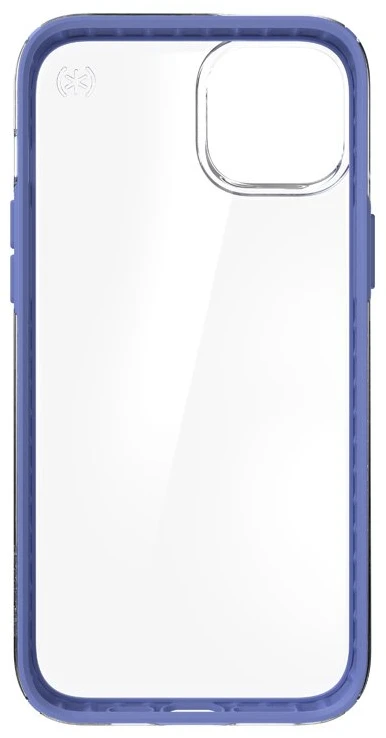 Speck Presidio Perfect-Clear with Impact Geometry - dėklas skirtas Apple iPhone 15 Plus/ 14 Plus with MICROBAN coating Clear / Grounded Violetinė