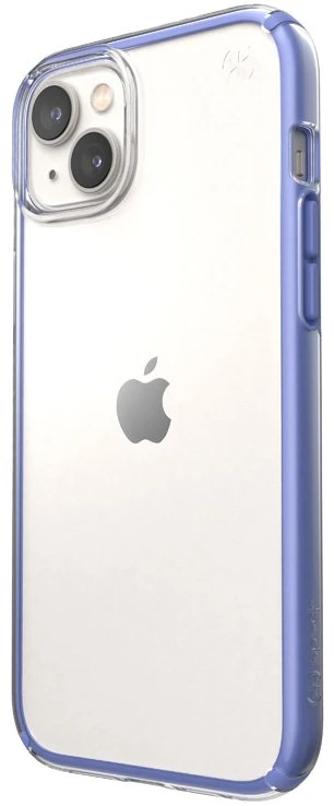 Speck Presidio Perfect-Clear with Impact Geometry - dėklas skirtas Apple iPhone 15 Plus/ 14 Plus with MICROBAN coating Clear / Grounded Violetinė