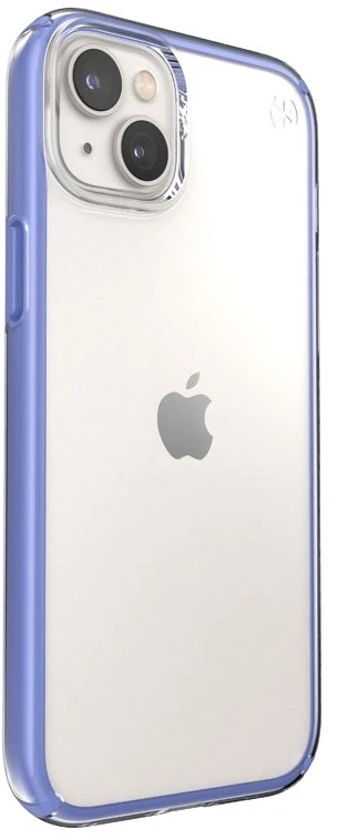 Speck Presidio Perfect-Clear with Impact Geometry - dėklas skirtas Apple iPhone 15 Plus/ 14 Plus with MICROBAN coating Clear / Grounded Violetinė