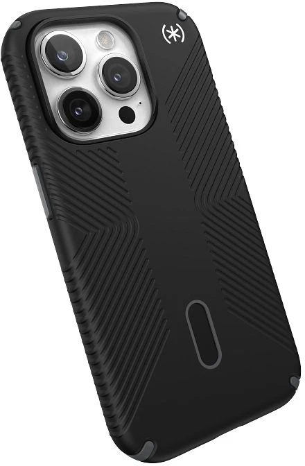 Speck Presidio2 Grip ClickLock & Magsafe - dėklas skirtas Apple iPhone 15 Pro Juodas / Slate Pilkas / Baltas