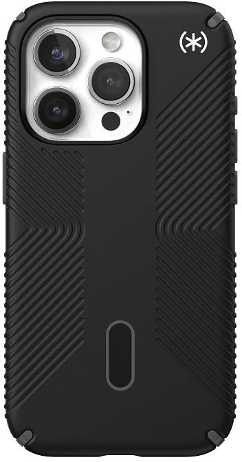 Speck Presidio2 Grip ClickLock & Magsafe - dėklas skirtas Apple iPhone 15 Pro Juodas / Slate Pilkas / Baltas