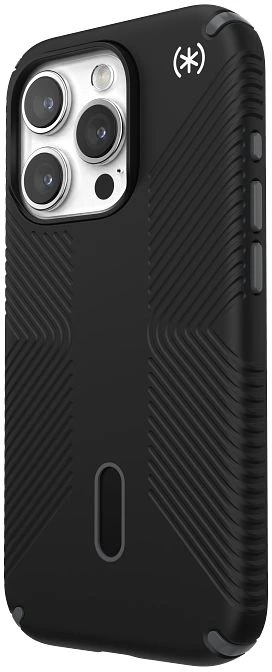 Speck Presidio2 Grip ClickLock & Magsafe - dėklas skirtas Apple iPhone 15 Pro Juodas / Slate Pilkas / Baltas