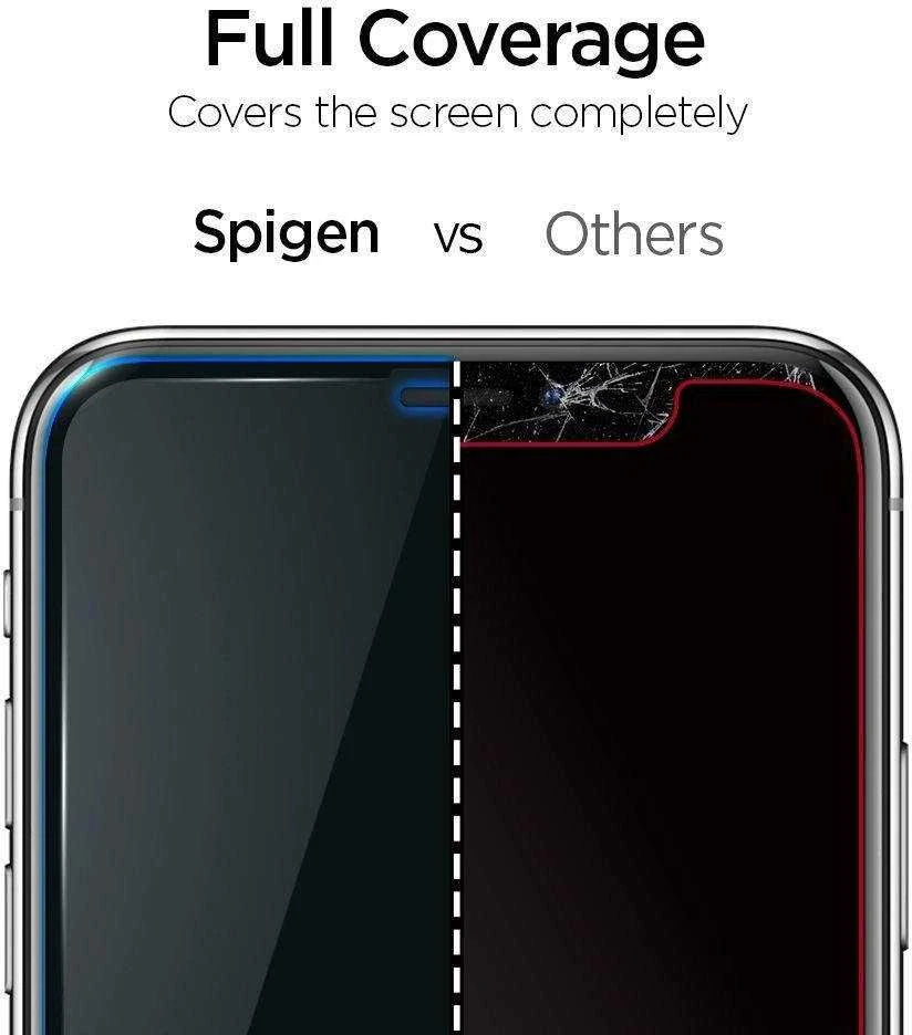 Apsauginis ekrano stiklas Spigen ALM FC Apple iPhone 11 juodos spalvos