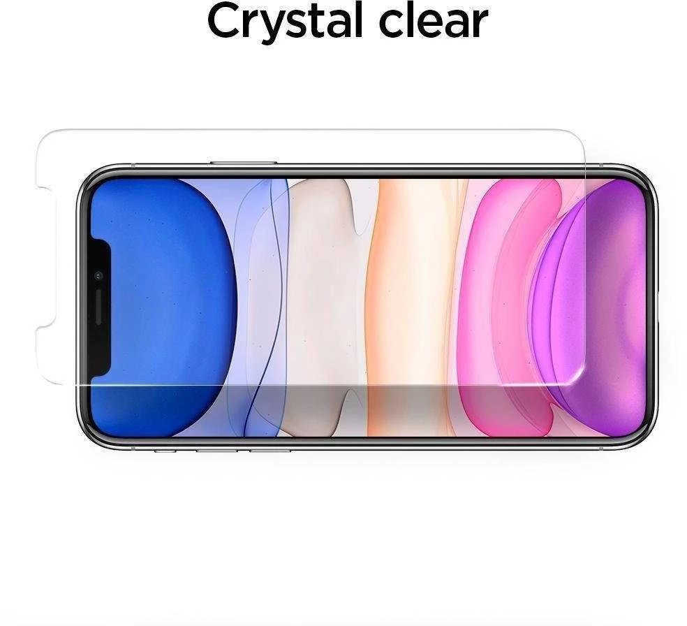 Apsauginis ekrano stiklas Spigen ALM FC Apple iPhone 11 juodos spalvos