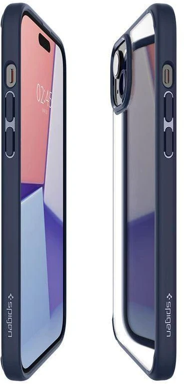 Spigen Crystal Hybrid, navy dėklas telefonui mėlynos spalvos – Apple iPhone 15 Plus