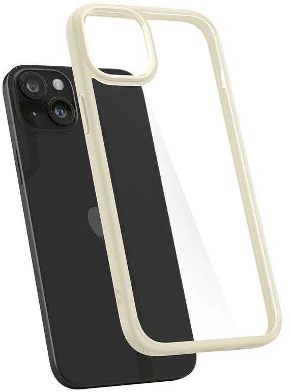 Dėklas Spigen Crystal Hybrid Apple iPhone 15 Plus – gelsvos spalvos