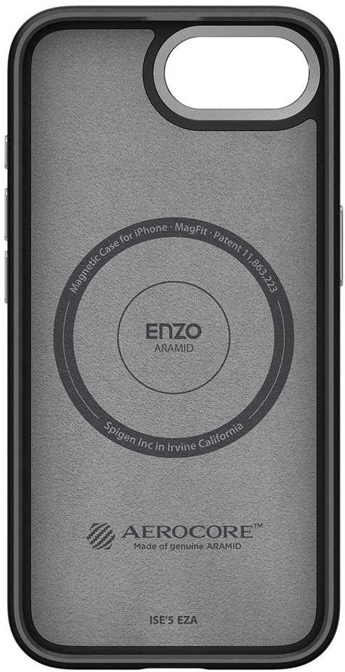 Spigen Enzo Aramid MagSafe Apple iPhone SE 4 (2025) – dėklas telefonui juodos spalvos