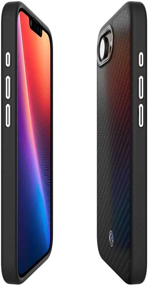 Spigen Enzo Aramid MagSafe Apple iPhone SE 4 (2025) – dėklas telefonui juodos spalvos