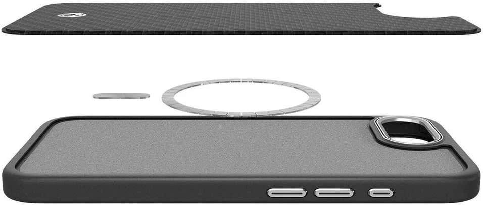 Spigen Enzo Aramid MagSafe Apple iPhone SE 4 (2025) – dėklas telefonui juodos spalvos